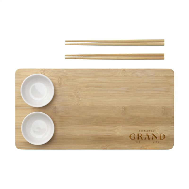 Temaki Sushi geschenkset 35,5 x 18 cm - bamboe