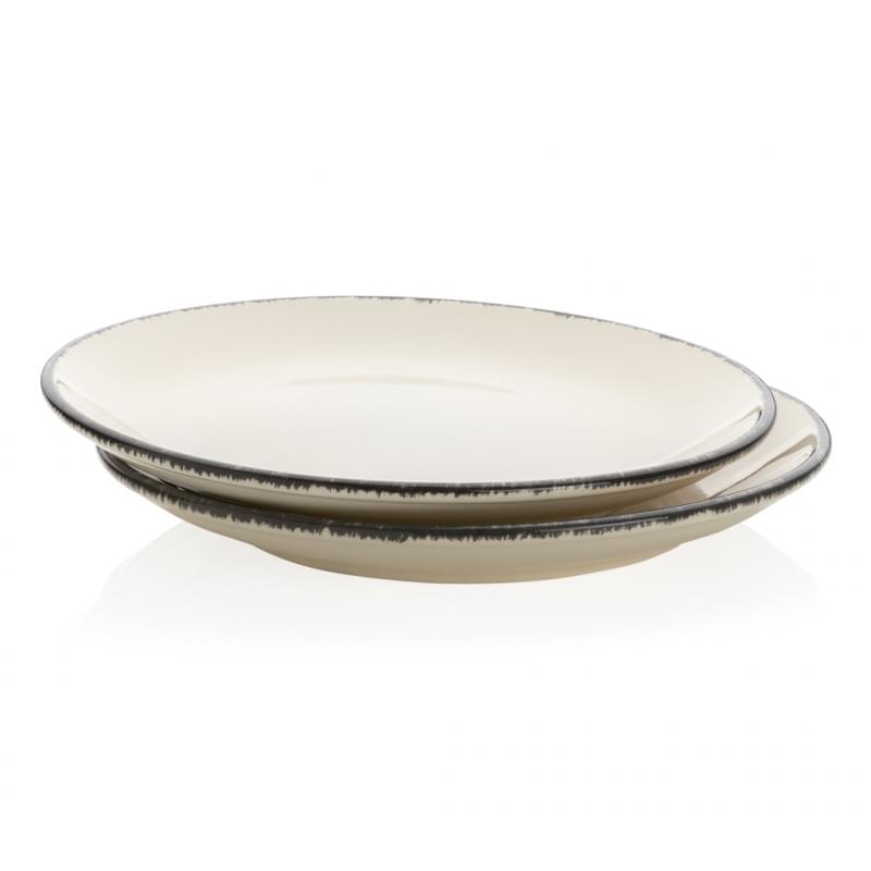 Ukiyo dinerbord - Ø 27 cm - keramiek - 2 stuks