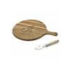 Pizza snijplank Ø 30 cm - acacia hout - met pizzames