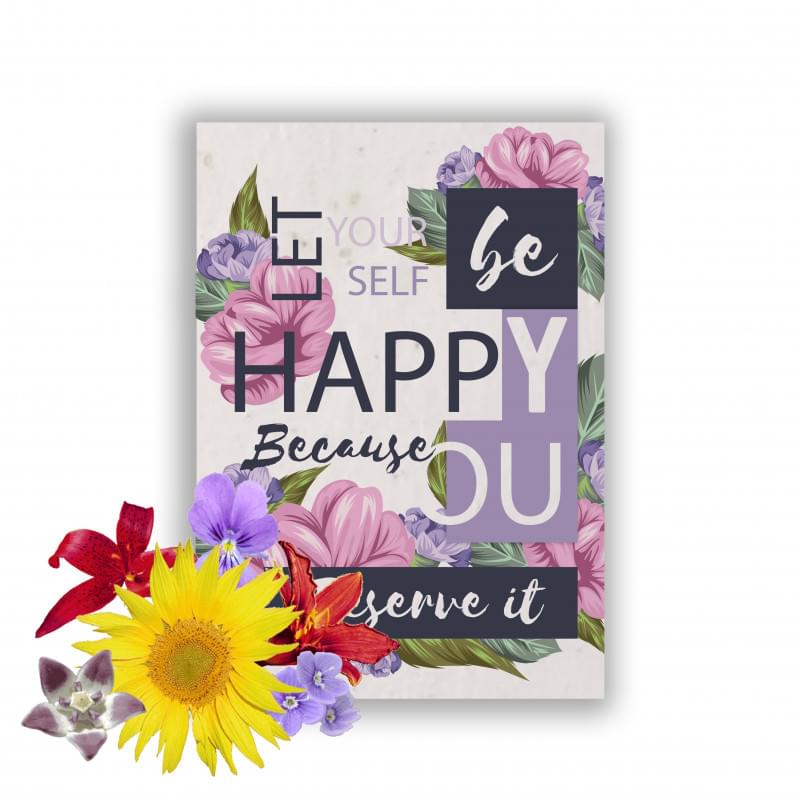 A4 zaadpapier wilde bloemen