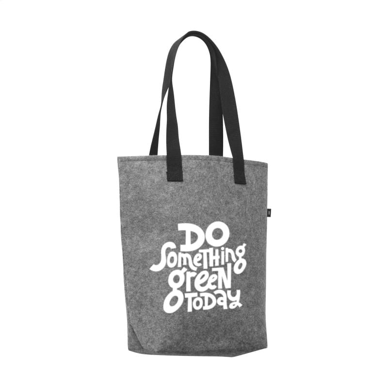 Feltro shopper - rPET vilt - 38 x 40 cm - brede bodem - katoenen hengsels
