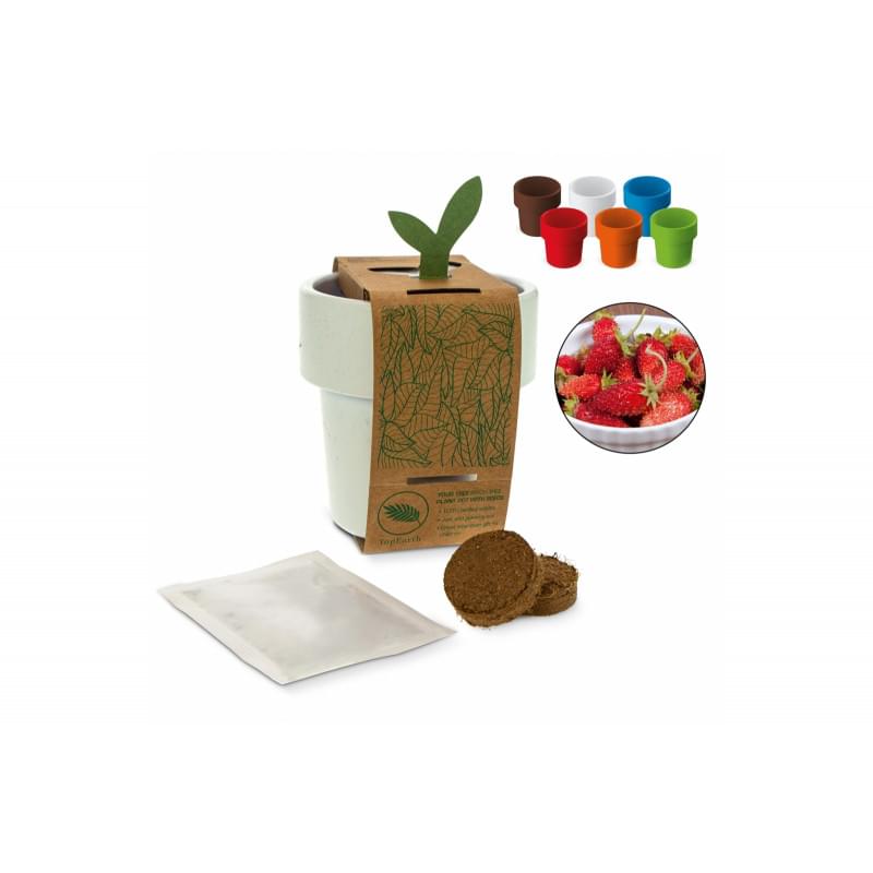 Hot-but-cool beker met aardbeien zaadjes