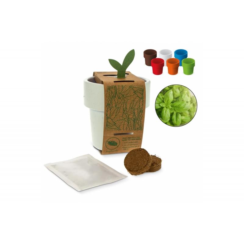 Hot-but-cool beker met basilicum zaadjes