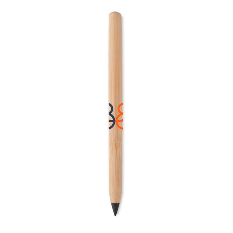 Pen - bamboe - inktloos - papieren dop