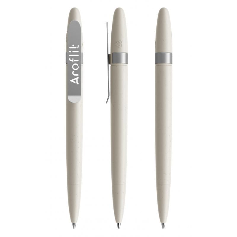 Prodir DS5TSE SHELL balpen - gerecycled kunststof - zwarte, blauwe inkt - metalen clip