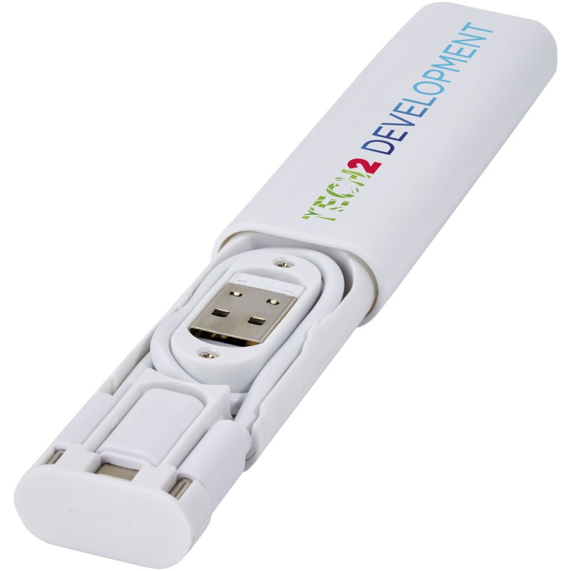 Whiz modulaire oplaadkabel - 2A - gerecycled kunststof - 28 cm kabel