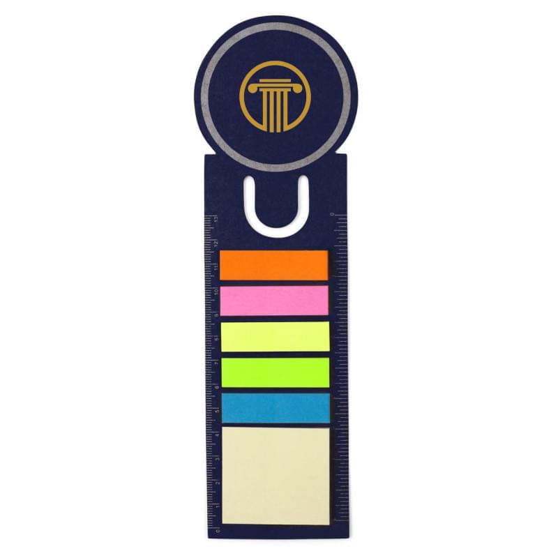 Boekenlegger met memostickers