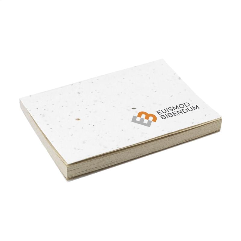 Memoblok - graspapier - 50 memo's - 7,2 x 10 cm
