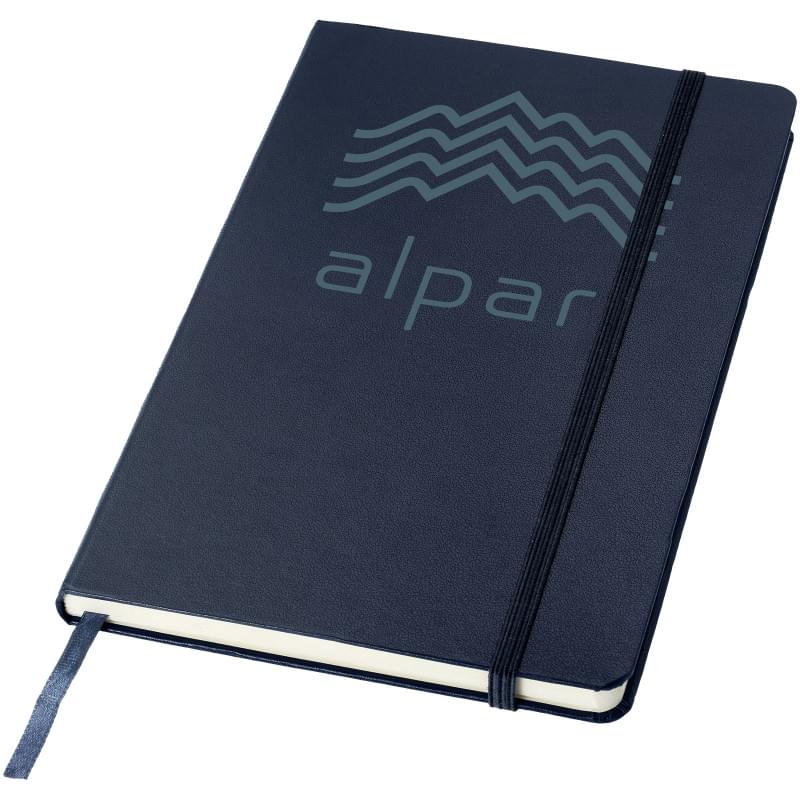 Journalbooks notitieboek - A5 - leerpapier - 40 vellen - gelinieerd - elastieksluiting en lint - geschenkverpakking