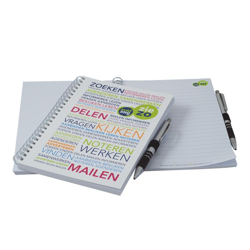 New Wire-O schrijfblok - A4 - 80 vellen - met penlus