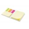 Visionmax set memoblokjes - papier - diverse kleuren - 3 soorten memo's