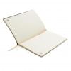 Notitieboek - A5 - gerecycled leer - 80 vellen - gelinieerd - softcover