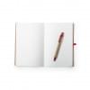 Esteka notitieboek - A5 - gerecycled karton - 60 vellen - pennenhouder en sluitelastiek - inclusief balpen