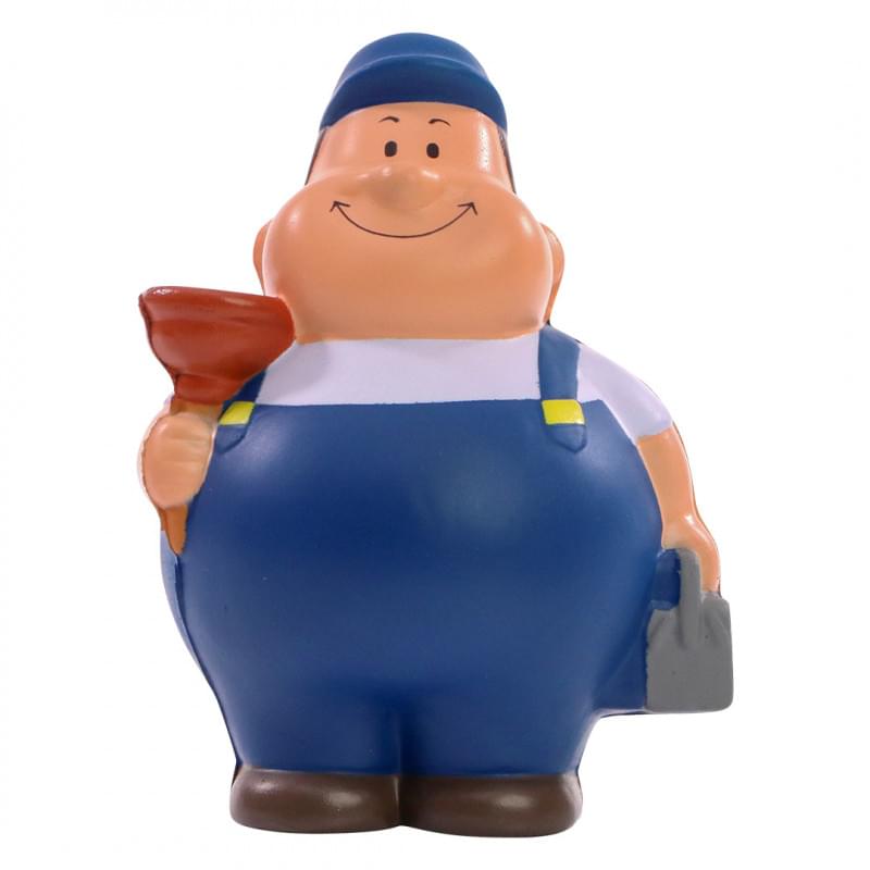 Bert® anti stress figuur - loodgieter - 10 cm