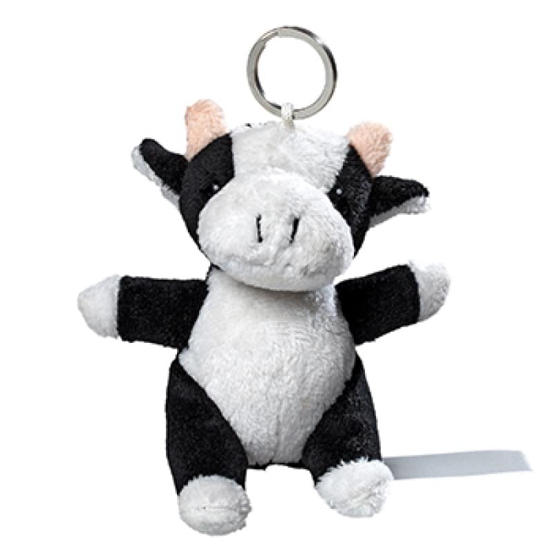 Pluche koe met sleutelhanger
