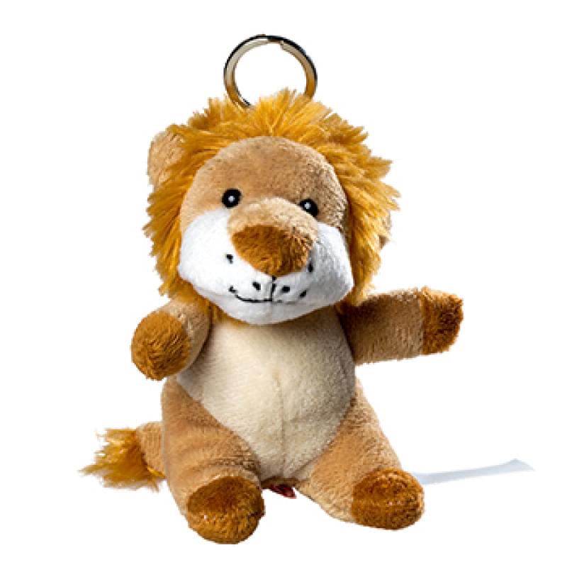 Pluche leeuw met sleutelhanger