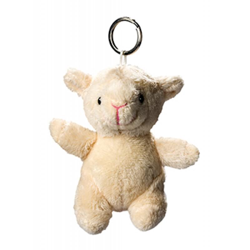 Pluche schapen met sleutelhanger