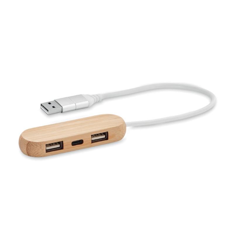 3-poorts USB-hub