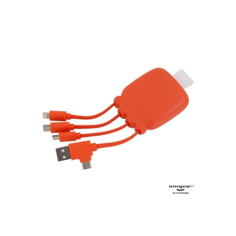 Xoopar Octopus Gamma 2 powerbank - 3.000mAh - multilaadkabel