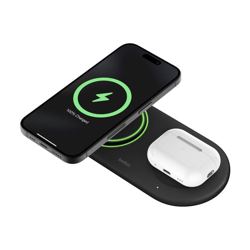Belkin BoostCharge2 in 1 oplaadstation - 15W - rPC - USB-C/USB-C-kabel