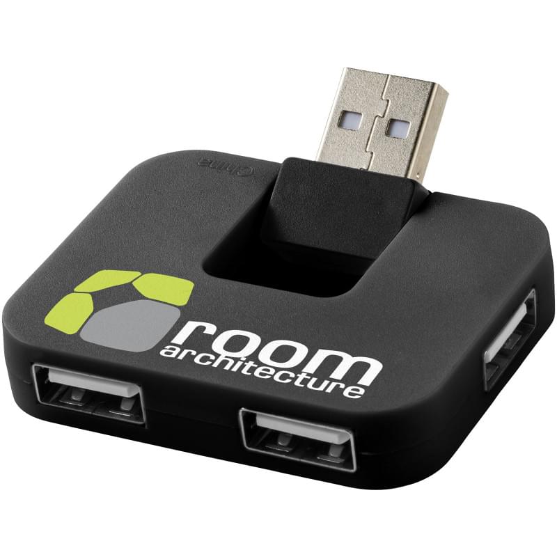 Gaia USB hub - kunststof - 4 poorten