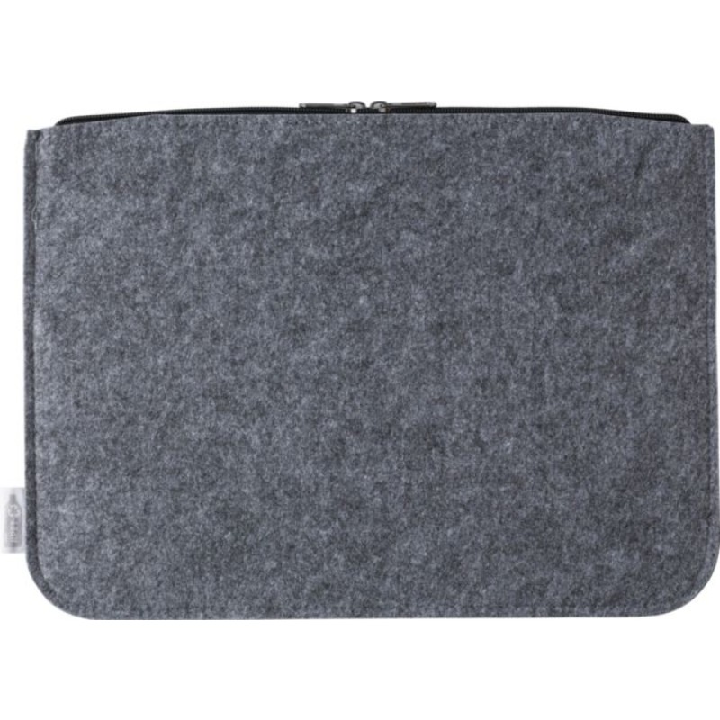 Emilia laptophoes - rPET vilt - 14 inch - extra voorvak - ritssluiting