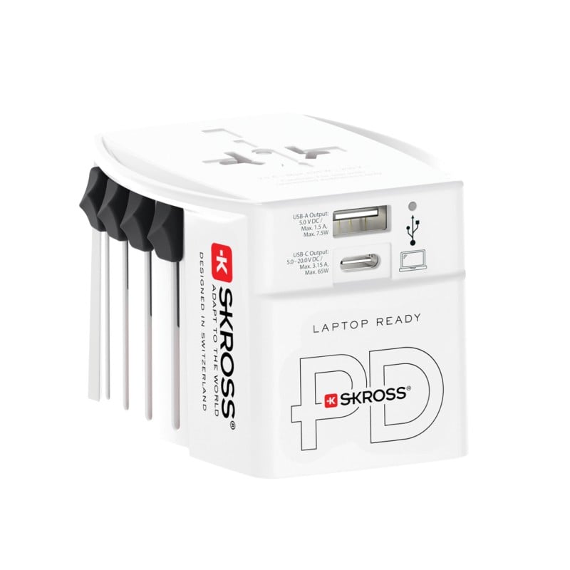 SKROSS MUV wereldreisadapter - PC - met USB C-kabel