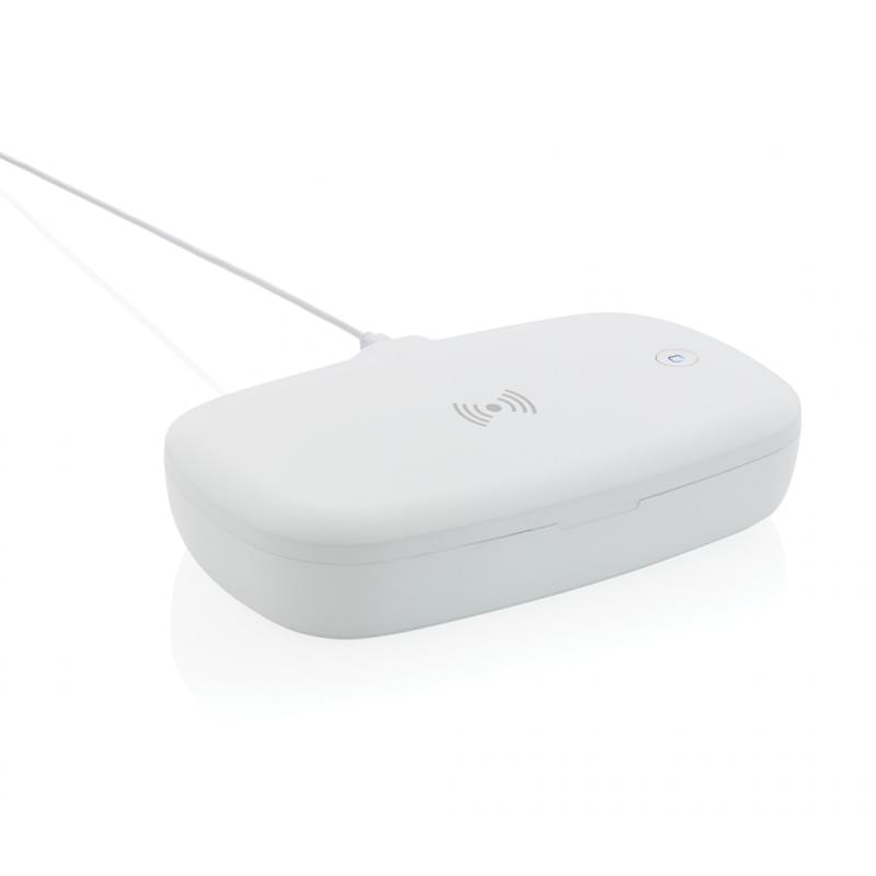 UV-C sterilisatiebox - kunststof - met draadloze oplader