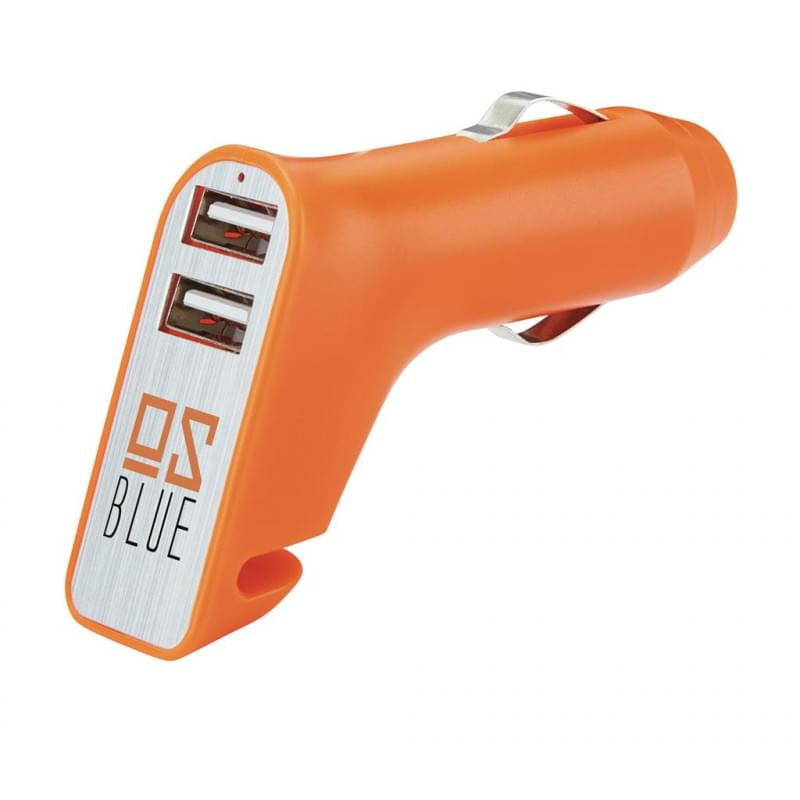 Veiligheids autolader met 2 USB poorten