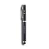 4 in 1 stylus balpen - messing - zwarte inkt - zaklamp - laser pointer
