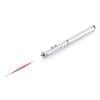 4 in 1 stylus balpen - messing - zwarte inkt - zaklamp - laser pointer