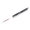 4 in 1 stylus balpen - messing - zwarte inkt - zaklamp - laser pointer