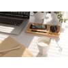 Desk organizer oplader - 5W - bamboe - draadloos