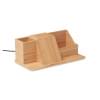 Groovy bureau organizer - 10W - bamboe - met draadloze oplader