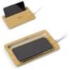 Oplaadstation - 5W - bamboe - draadloos - geschenkverpakking