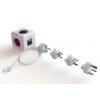PowerCube rewirable USB reisstekker - 5V/2,1A - 4 stopcontacten - 2 USB-aansluitingen