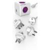 PowerCube rewirable USB reisstekker - 5V/2,1A - 4 stopcontacten - 2 USB-aansluitingen