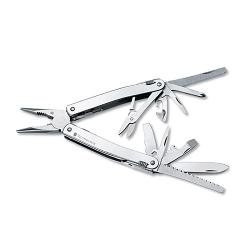 SwissTool Spirit, Victorinox, met leren etui