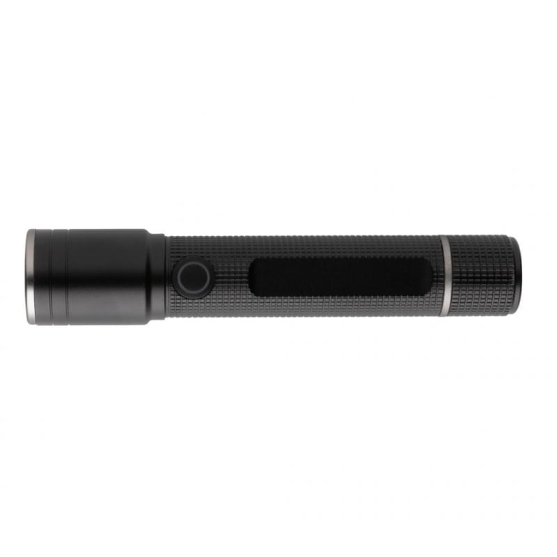 Gear X zaklamp - gerecycled aluminium - 5 uur levensduur - oplaadbaar - 100M bereik