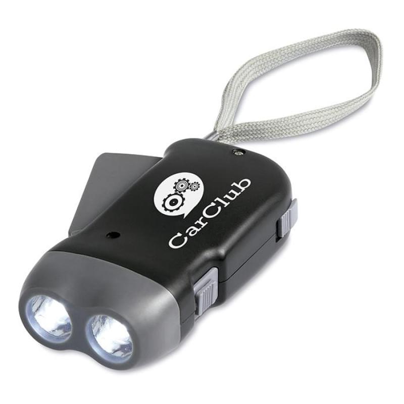 LED zaklamp met 2 LED lichtjes