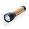 Lucid zaklamp - gerecycled plastic/bamboe - oplaadbaar - 5 uur levensduur - 100M bereik