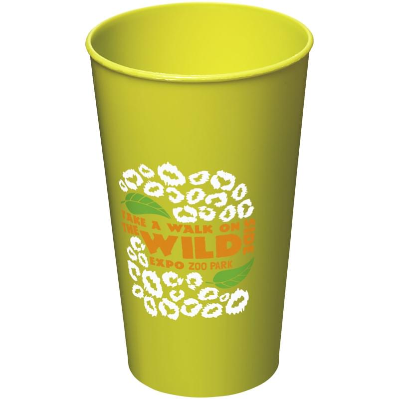 Arena beker 375ml - PP - herbruikbaar - stapelbaar - gekleurd