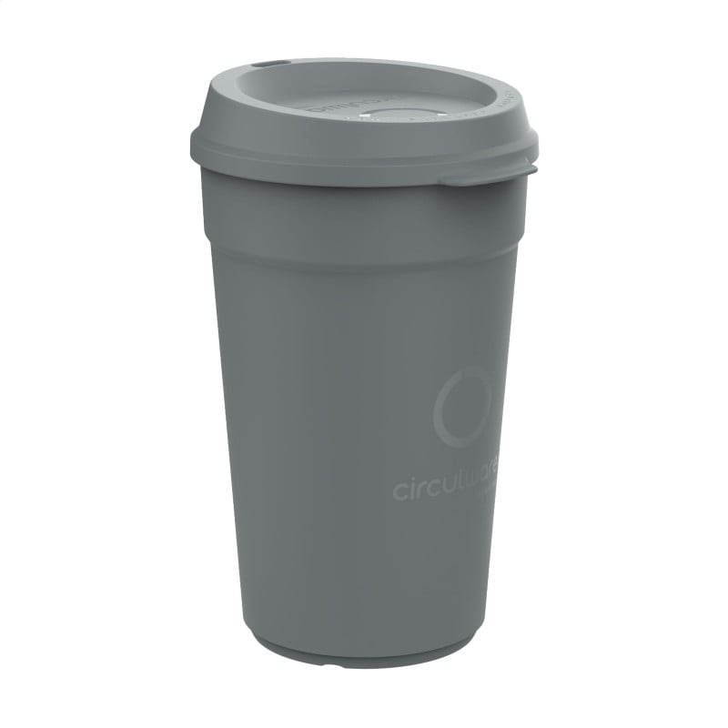 CirculCup herbruikbare beker 400ml - pp - stapelbaar - met deksel