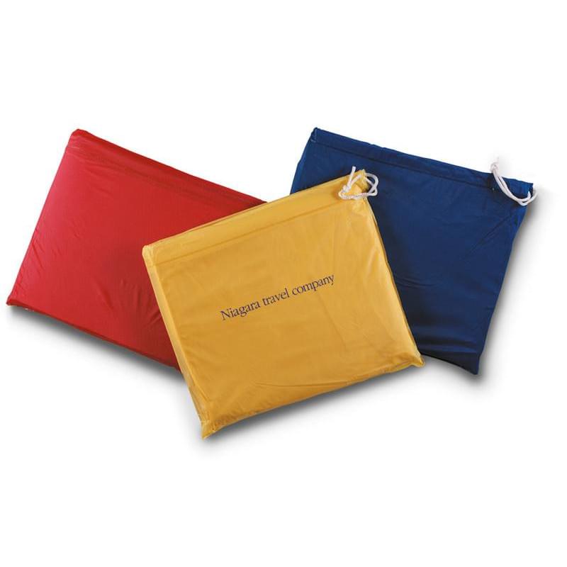 Regal poncho - 126x125 cm - met capuchon - in bijpassende hoes