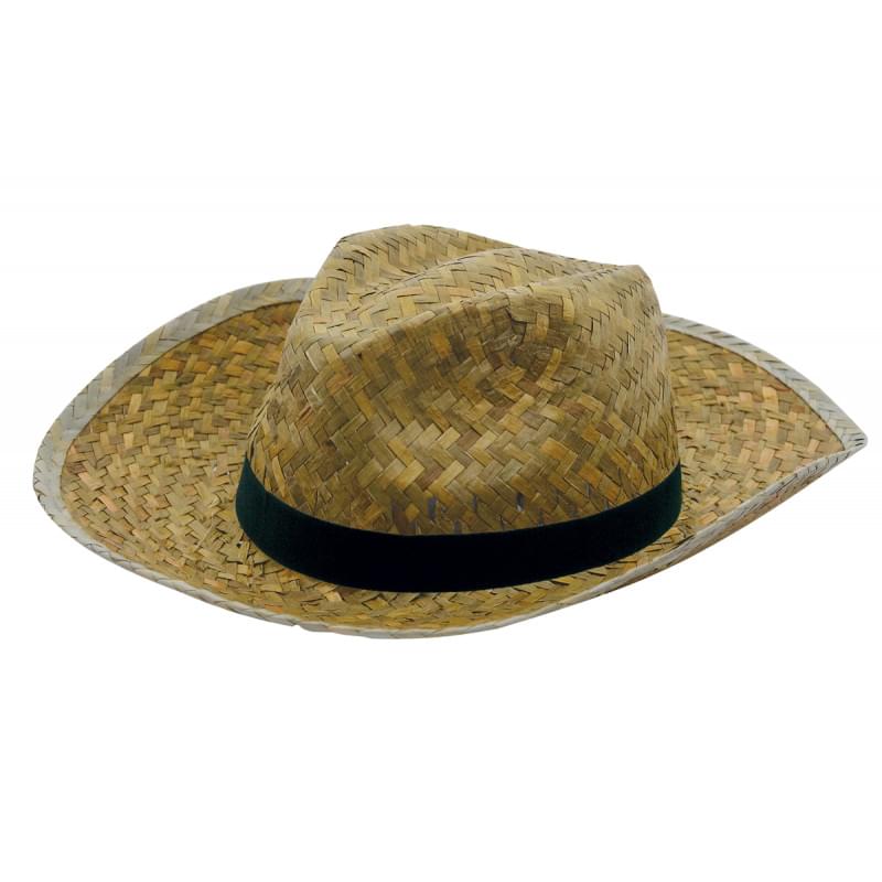 Paglietta promohoed - stro - gekleurd bandje