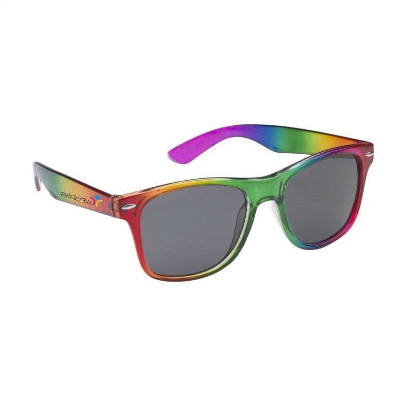 Rainbow zonnebril - kunststof - transparant regenboog montuur - UV400