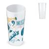 Hard plastic bekers 500ml - suikerriet - herbruikbaar - stapelbaar