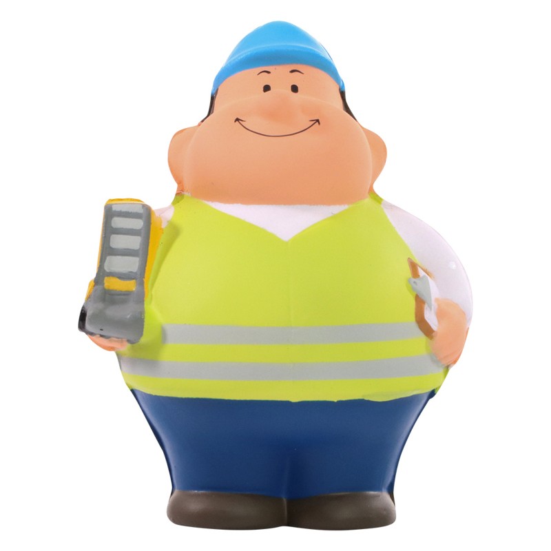 Bert® anti stress figuur - warehouse medewerker - 10 cm