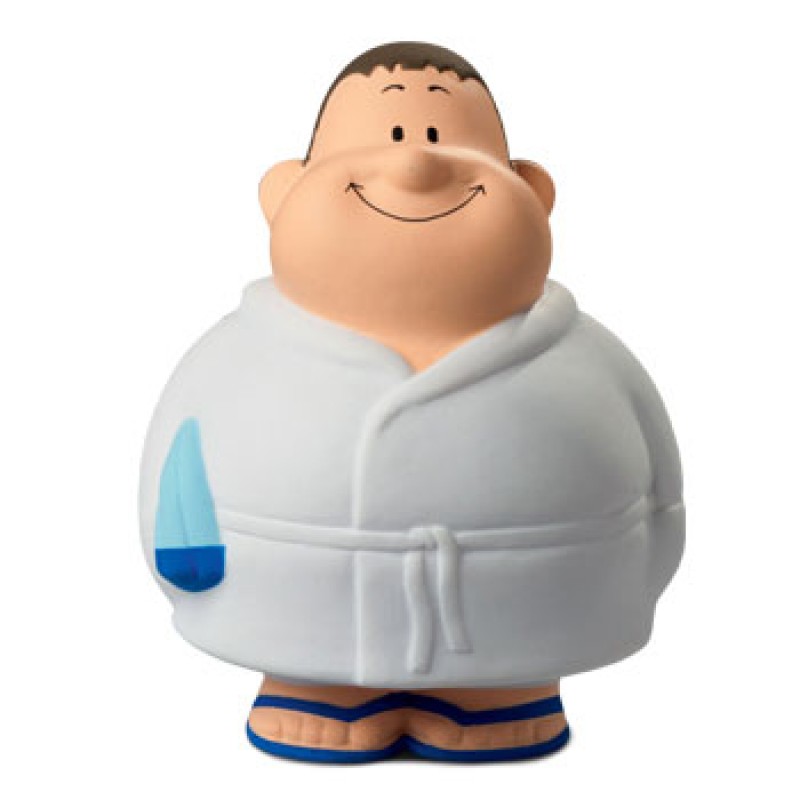 Bert® anti stress figuur - sauna bezoeker - 10 cm