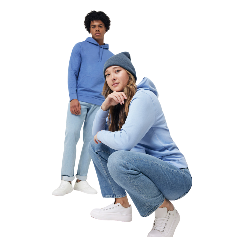 Iqoniq Jasper hoodie - unisex - gerecycled katoen - 340 g/m²